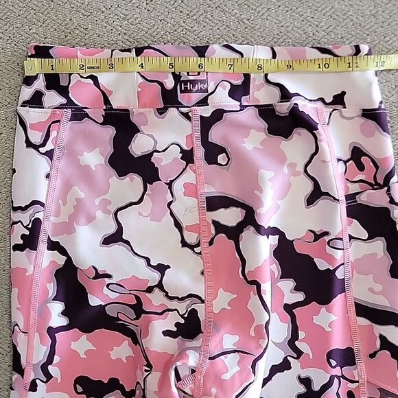 Huk Reel In Pink Purple Yoga Workout Athletic Leggings - Size XS - Picture 6 of 13